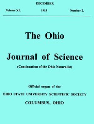 [Gutenberg 56181] • The Ohio Journal of Science. Vol. XVI., No. 2 (December, 1915)